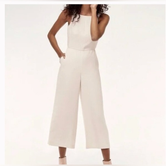 Aritzia Off-White Sleeveless Jumpsuit - Picture 1 of 7